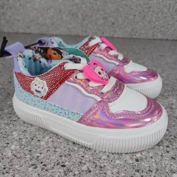 Sneakers Colorful Gabby's Dollhouse Toddler Girl Slip-On Shoes - Picture 1 of 13